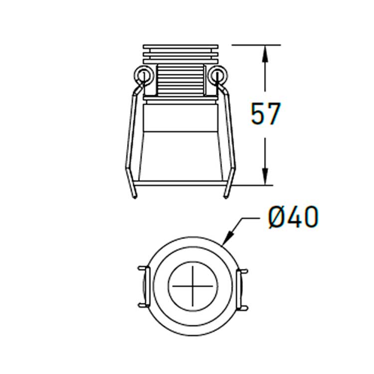 Empotrable mini CCT 6w Blanco 034888