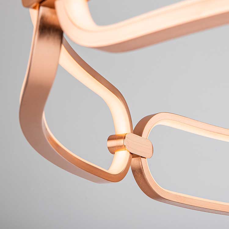 Colgante 47cm Oro rosa Colette Dimable