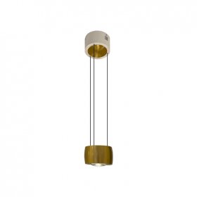 Lámpara Colgante Oro Champagne Diámetro Ø128mm, Blanco Cálido 3000K