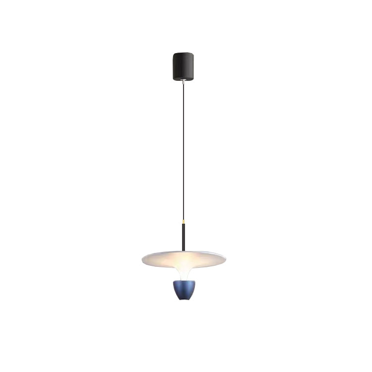 Lámpara Colgante Azul Diámetro 400x300mm Blanco Cálido 3000K