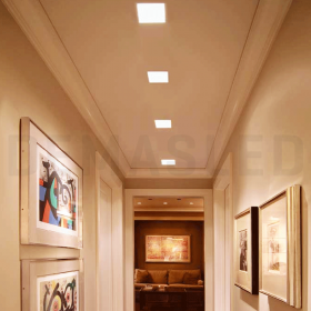 Panel LED cuadrado AJUSTABLE 17x17cm 18W 1620lm Neutro, Empotrar