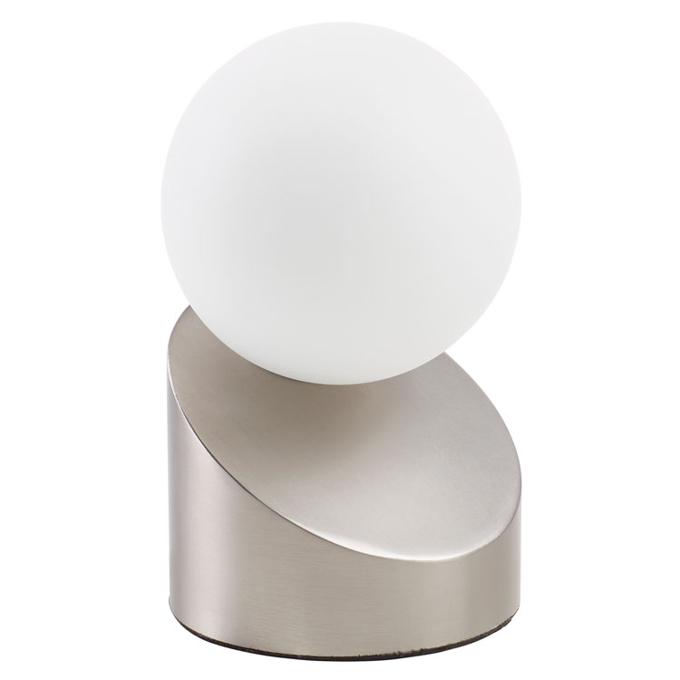 Lámpara de mesa Moon touch níquel mate para 1 G9 (no incluida)