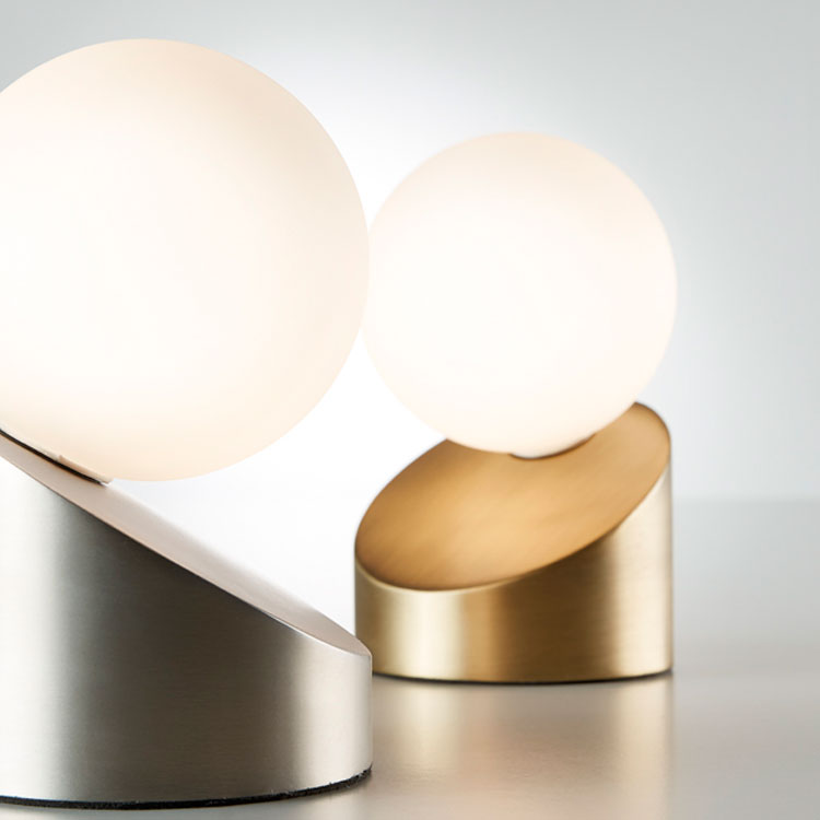 Lámpara de mesa Moon touch bronce mate para 1 G9 (no incluida)