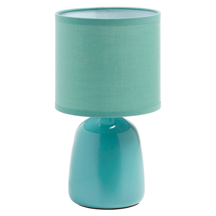 Lámpara de mesa Bisbal verde para 1 E14 (no incluida)