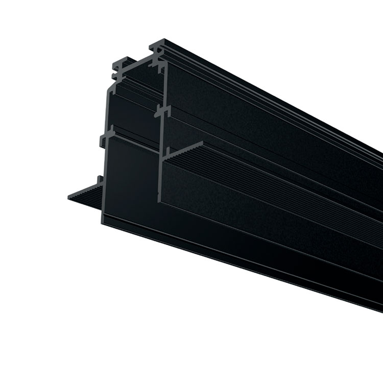 Carril empotrar 1m negro MAGNETO