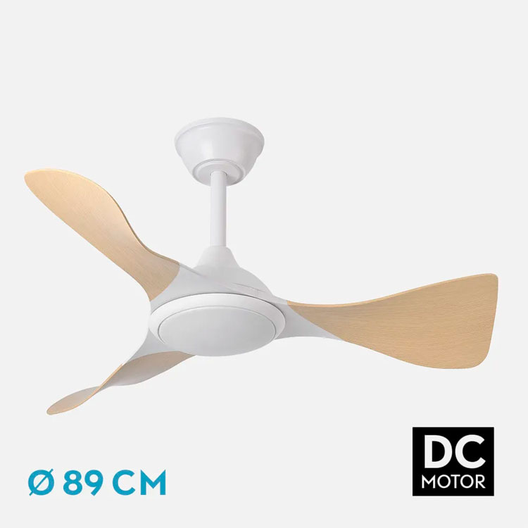 Ventilador de techo motor DC 36W Caiman Blanco-Haya