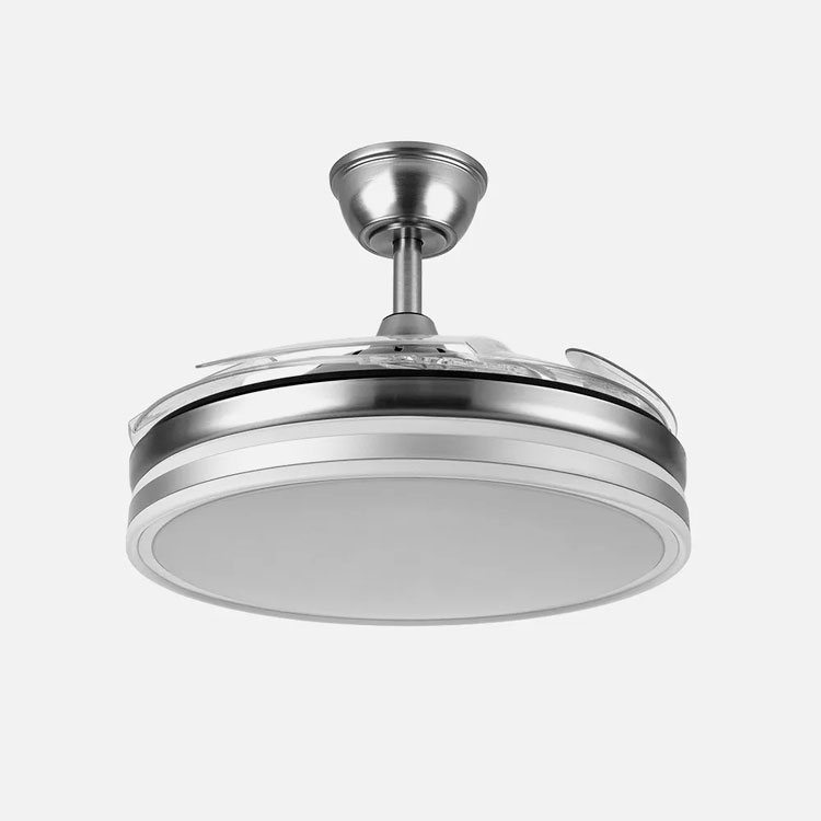Ventilador de techo 59W Bayomo con Aspas Desplegables Níquel