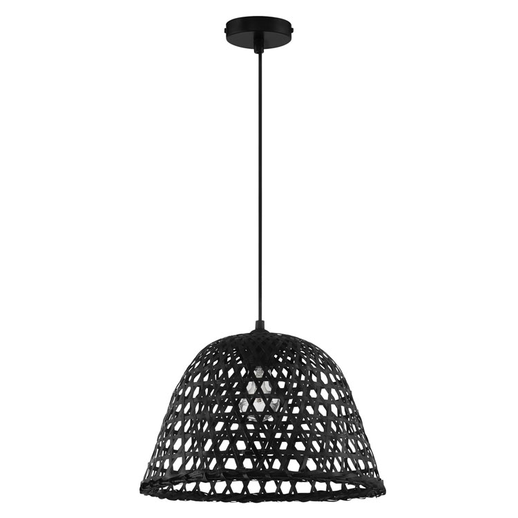 Colgante David negro 35cm para 1 E27 (no incluida)