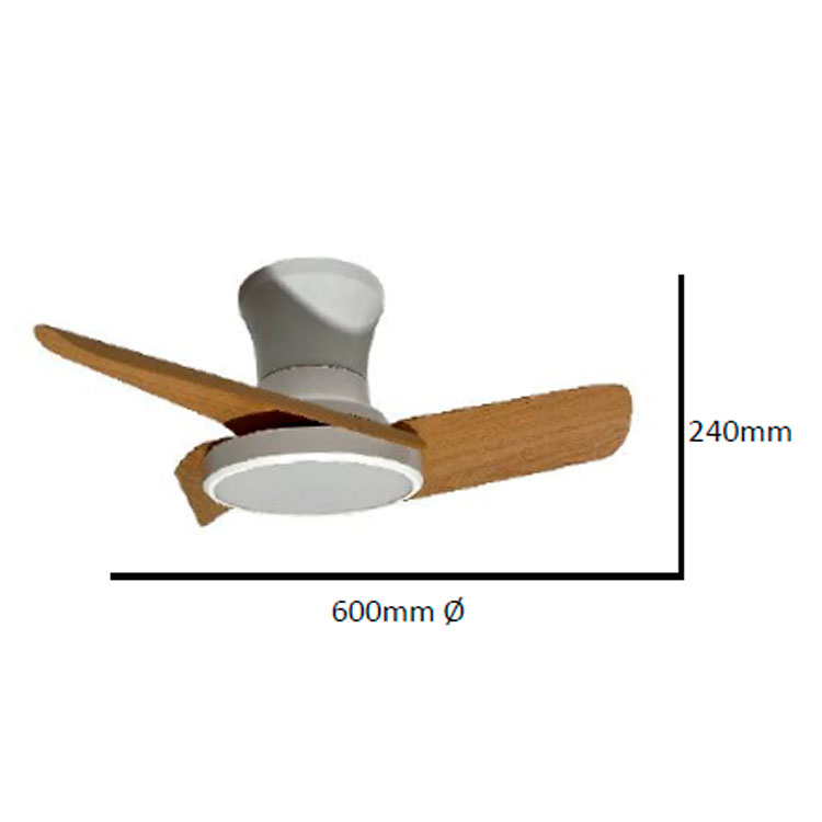 Ventilador 30W Blanco CCT 60cm Sky