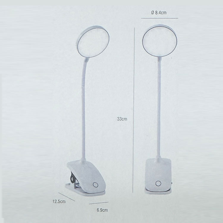 Lámpara Flexo con pinza Orientable Blanco 7W REG