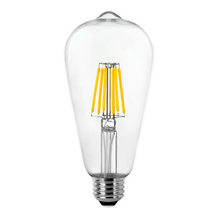 Bombilla LED E27 12W Filamento Pera Cálido 2200°K 590lm