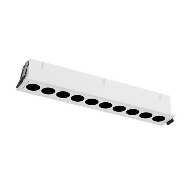 Empotrable rectangular 10 luces 24W 3000K Blanco