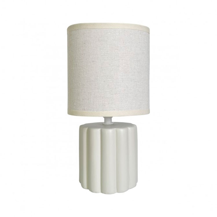 Lámpara de Sobremesa con pantalla beige para E14 Barlow