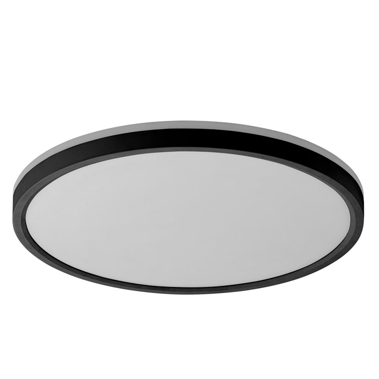 Plafón OSONA 32cm CCT Negro 32W