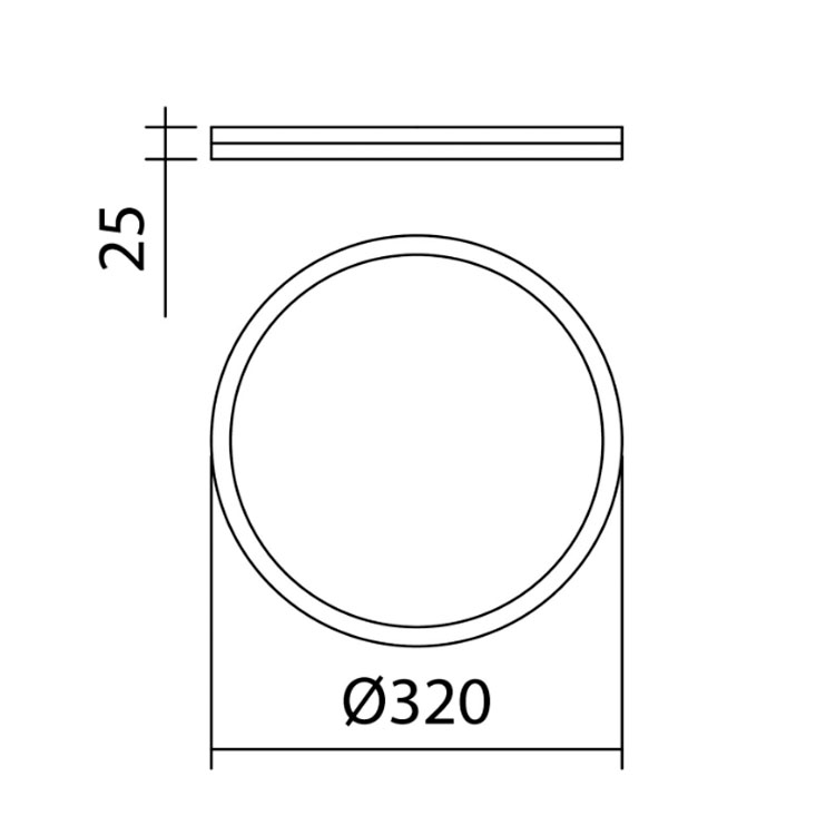 Plafón OSONA 32cm CCT Blanco 32W