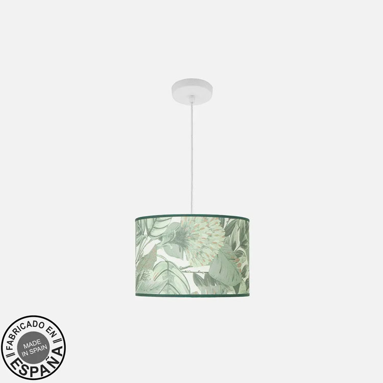 Colgante verde para E27 (no incluida) Moda