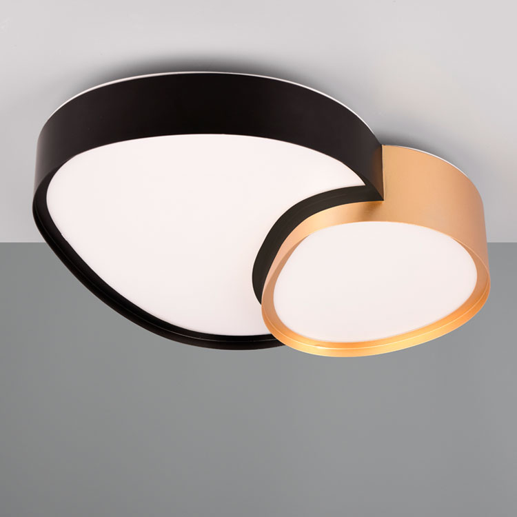 Plafón negro y oro SMD 21W 2700-6500K Rise