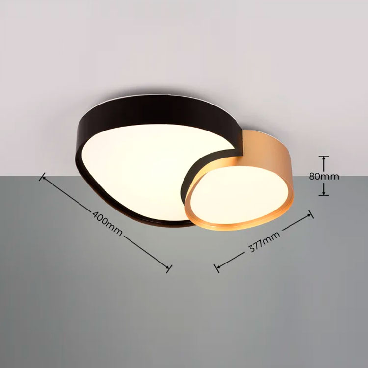 Plafón negro y oro SMD 21W 2700-6500K Rise