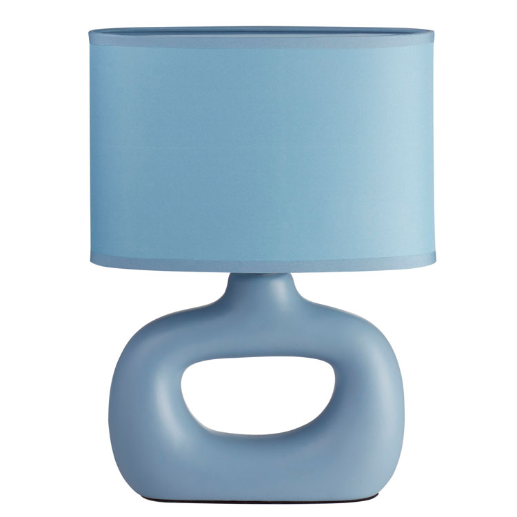 Lámpara de mesa azul para 1 E27 (no incluida) Pubol