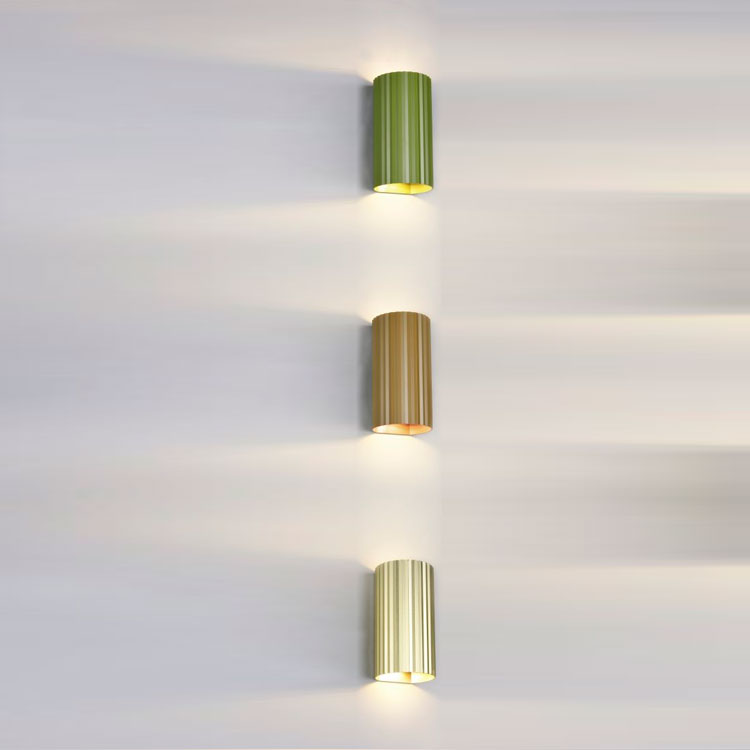 Aplique metal para 2 GU10 Verde soka