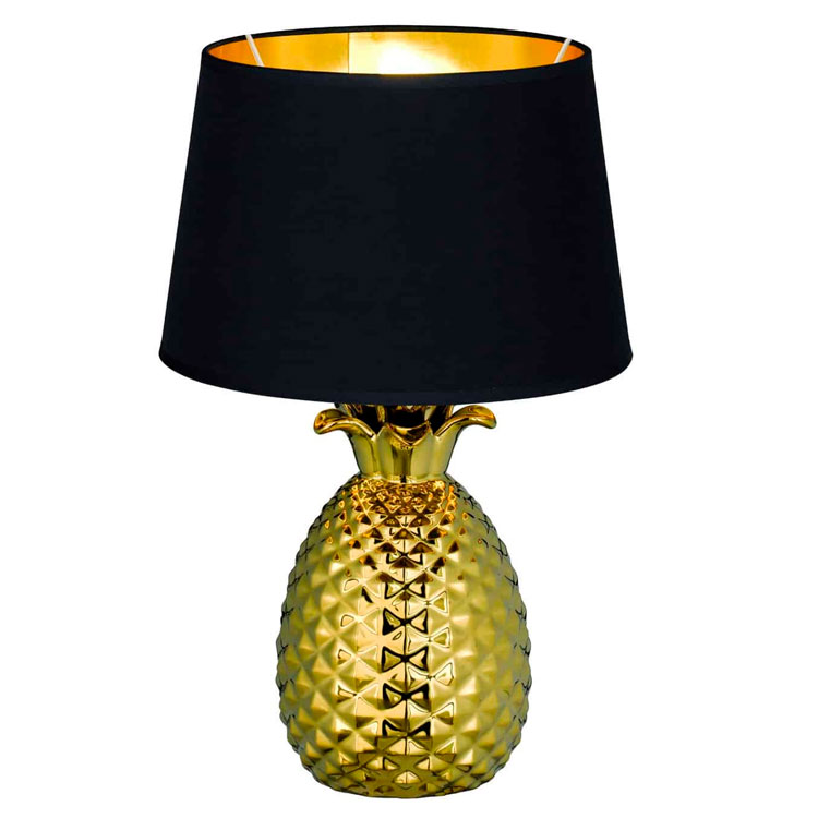 Lámpara de sobremesa cerámica para E27 pineapple