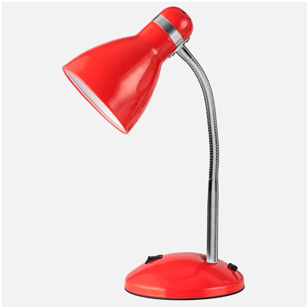 Flexo Sobremesa rojo para E27 (no incluida)