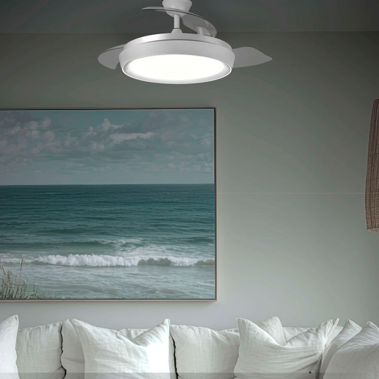 Ventilador 43W Blanco CCT 98cm Mini Niz
