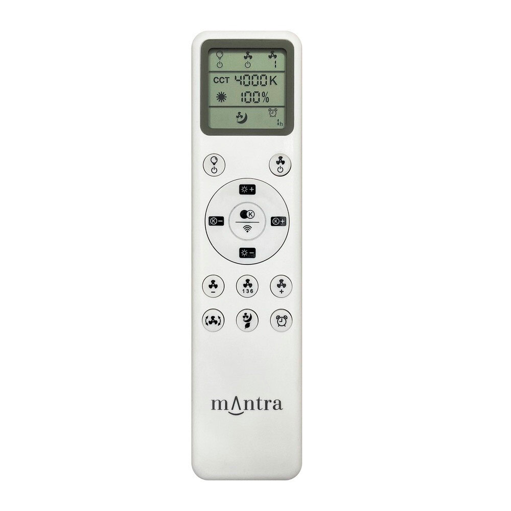 Ventilador Plafón blanco y madera Nep