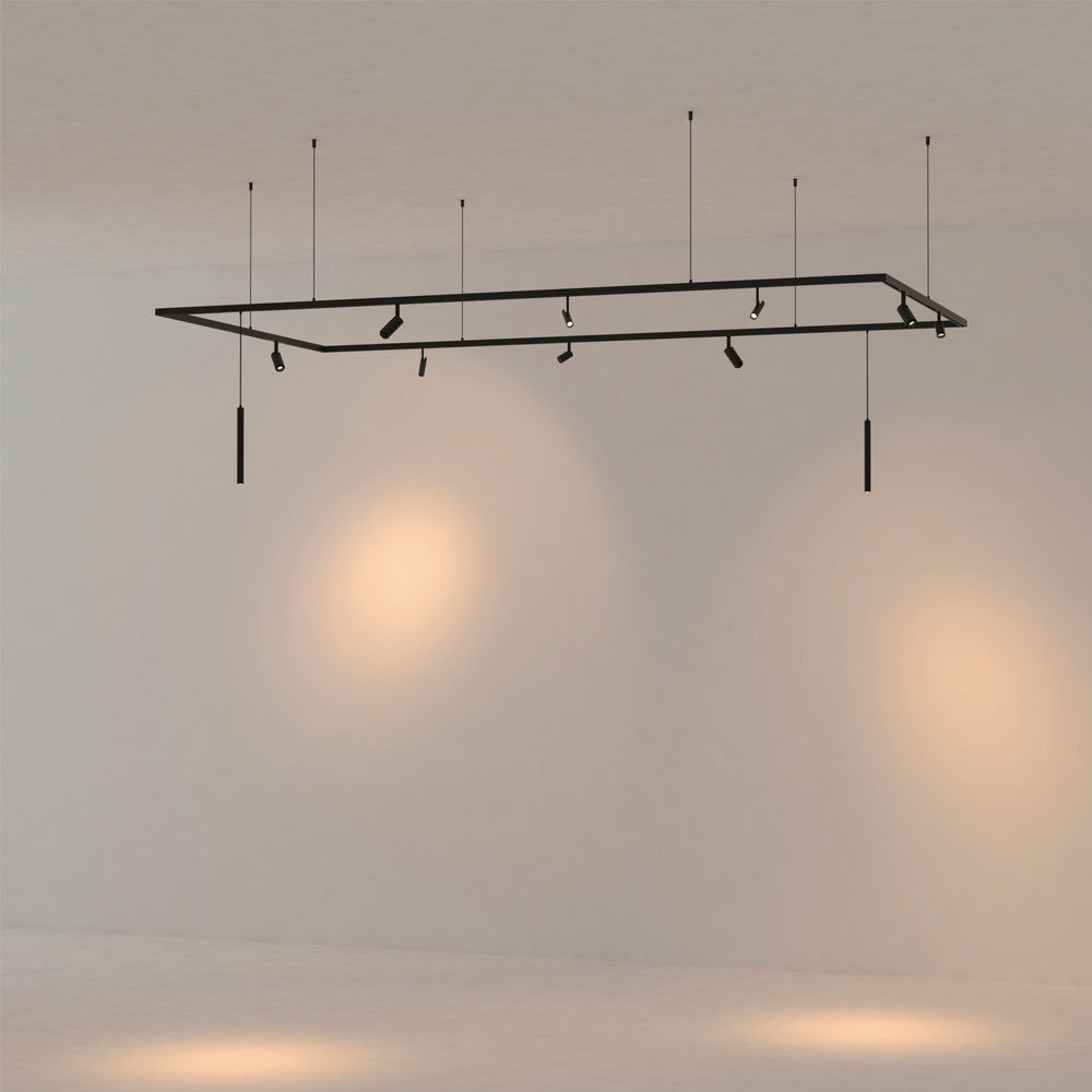 Foco LED 10W 38º mini Negro MAG