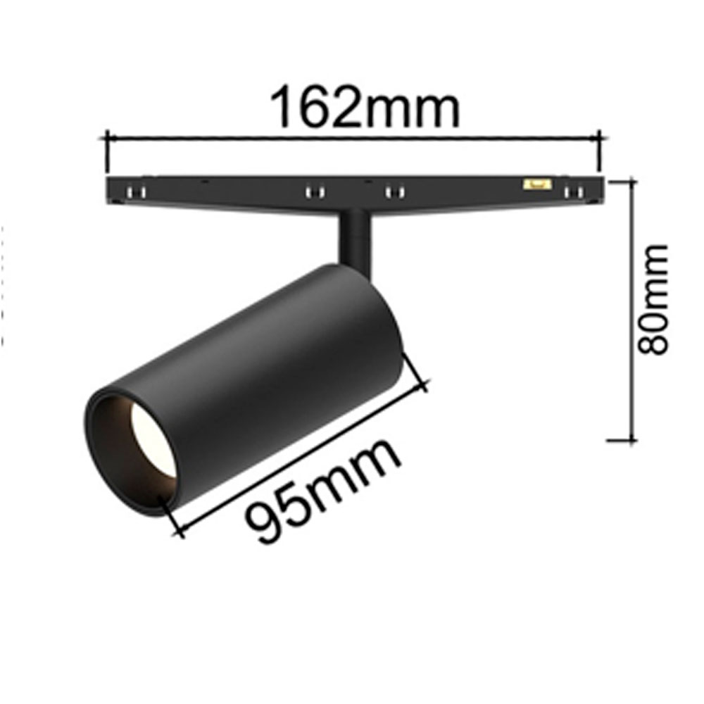 Foco LED 10W 38º mini Negro MAG