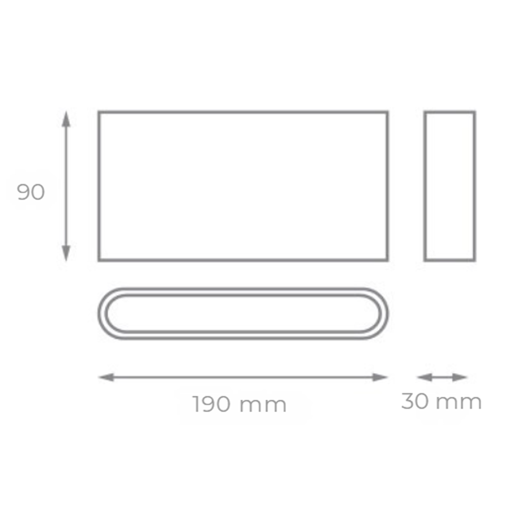 Aplique exterior IP65 LUPO CCT blanco
