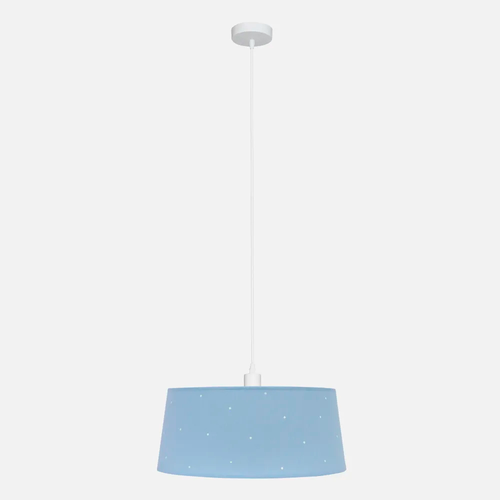 Colgante textil celeste para E27