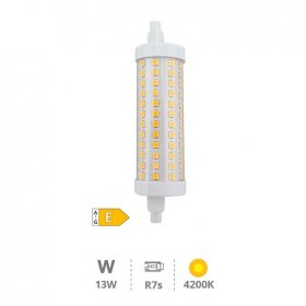 Bombilla Lineal R7s 118mm cálida 13W Dimerizable