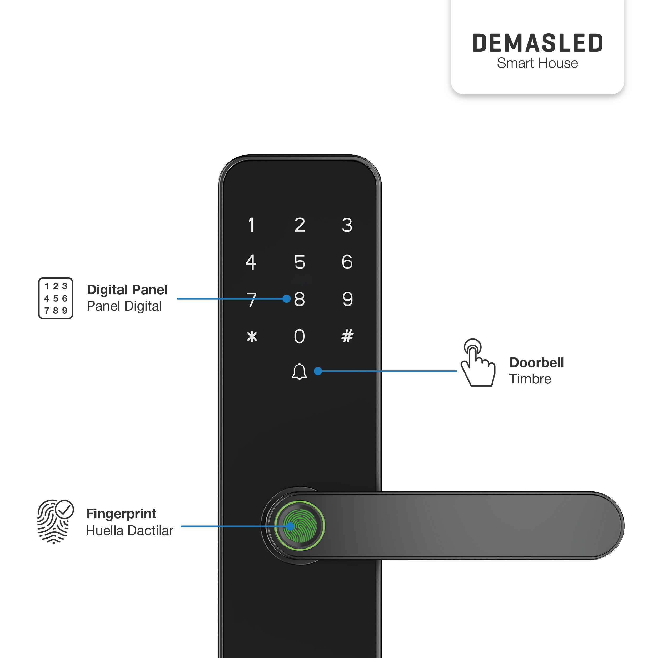 Cerradura Biométrica Smart WIFI 