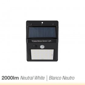 Lámpara LED Solar 2.000lm Blanco Neutro 4000°K IP65
