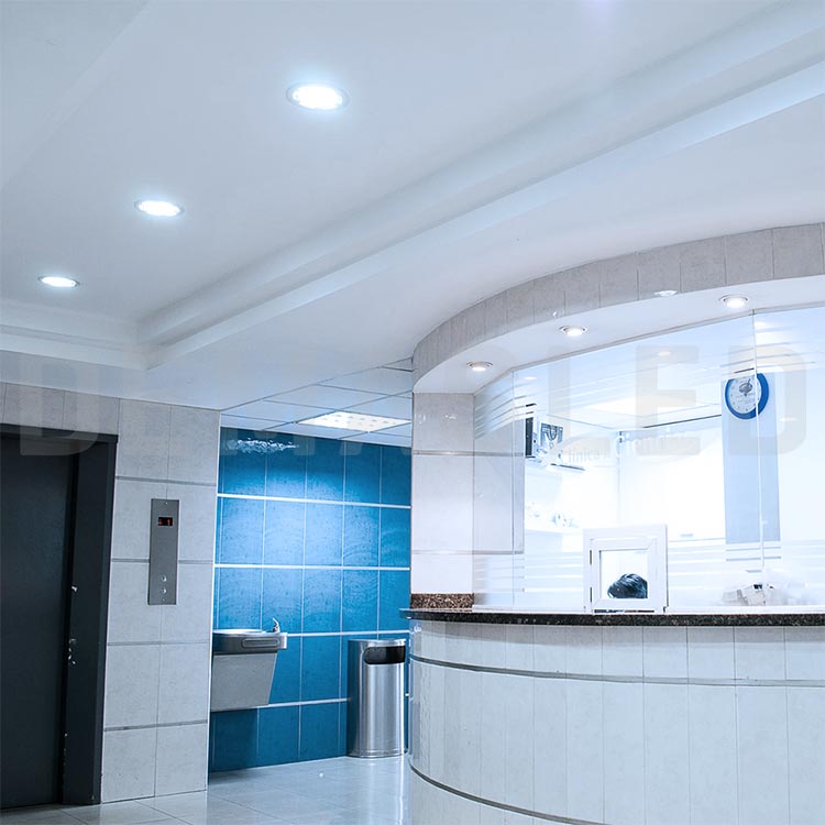 Panel LED Redondo Blanco de 30cm, 24W 1920lm Frío, de empotrar