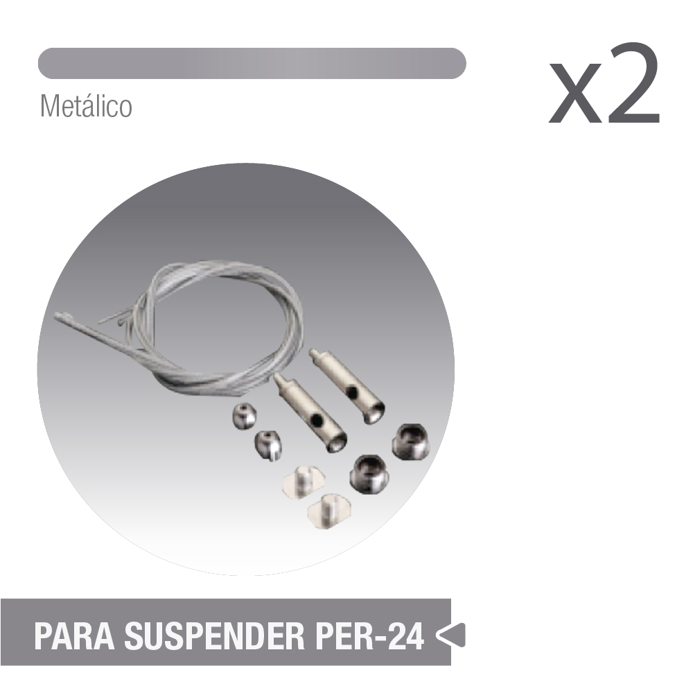 Cable para Perfil Suspendido PER-24.  Set de 2 unidades