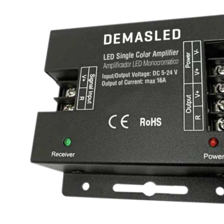 Amplificador alta velocidad, 5-24V 80-384W 16A
