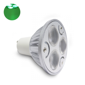 Bombilla GU10 3W Verde 220Vca