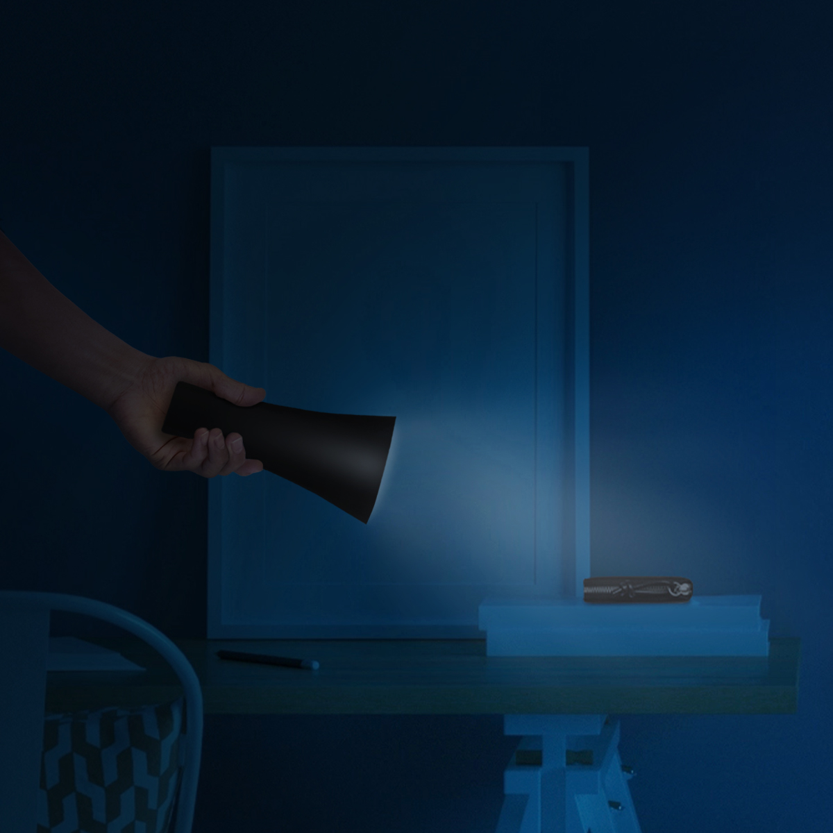 Lámpara de Mesa LED Magnética Negra 3W Blanco Neutro 4000K Recargable 1800mAh