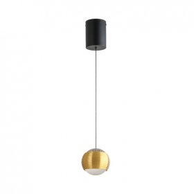 Lámpara Colgante Oro Champagne Diámetro Ø100mm, Blanco Cálido 3000K