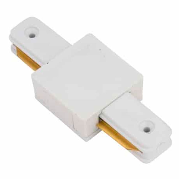 Conector de unión en línea para carril monofásico Negro