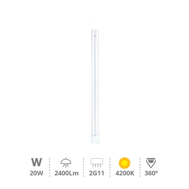 Bombilla PL-XL 22W (2G11) Blanco Neutro 542mm