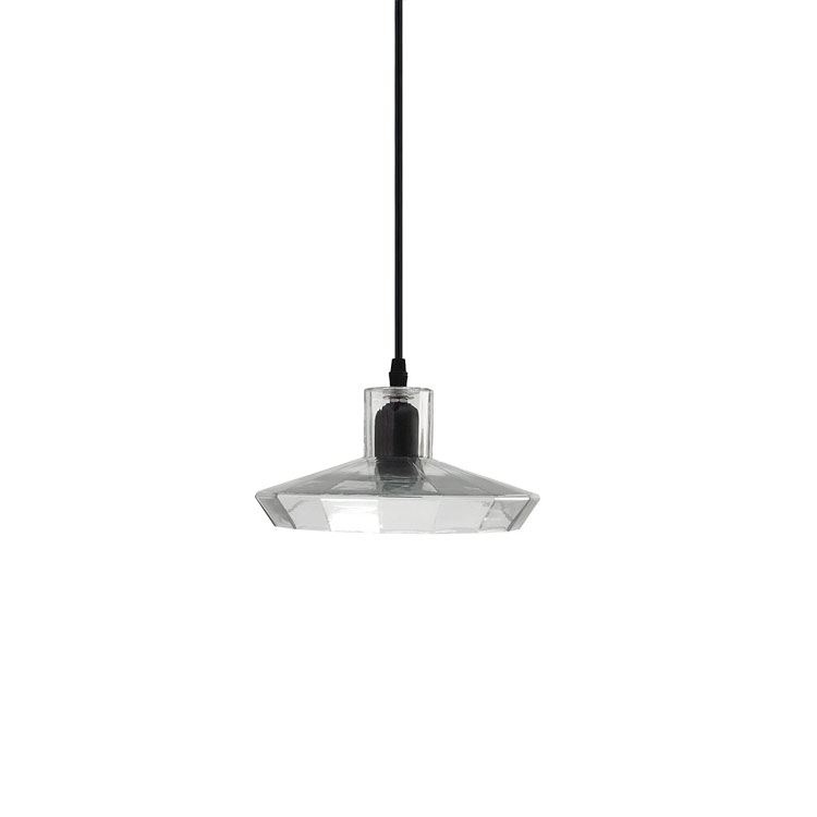 Colgante cristal transparente para E27