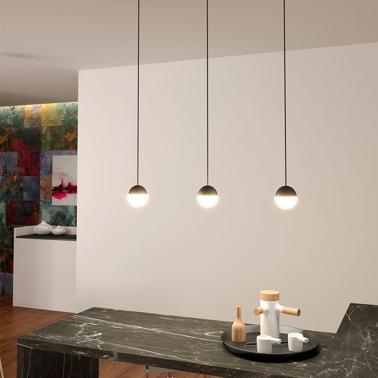 Colgante Custo LED 5W negro texturado