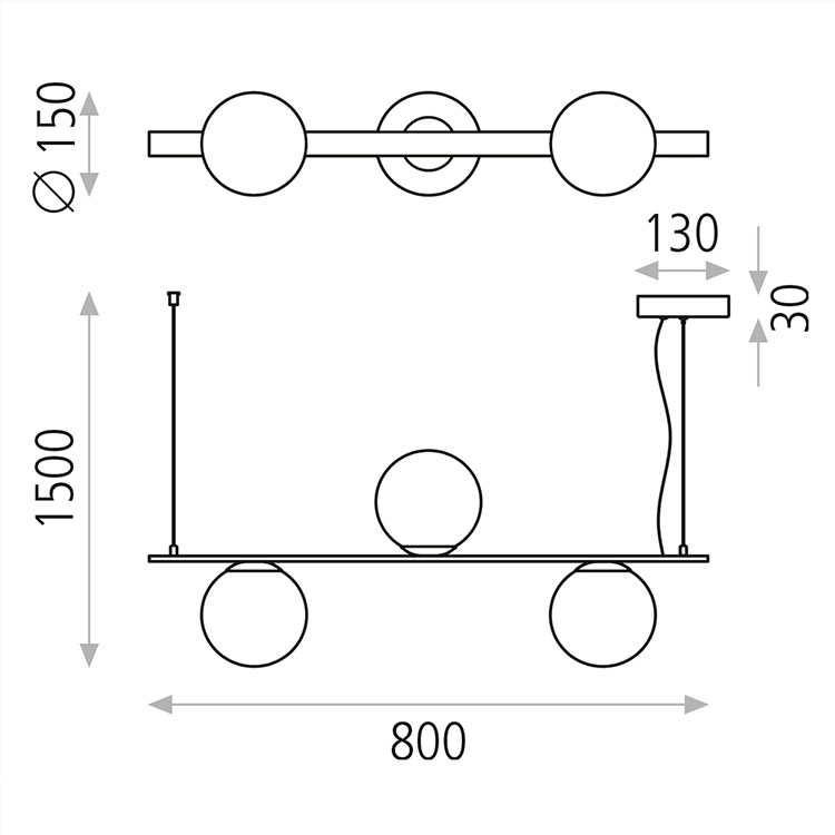 Colgante Kin LED 3x5W