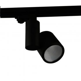 Foco carril trifásico 35W 38º negro mate 3000K