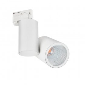 Foco carril trifásico 35W 38º blanco mate 3000K