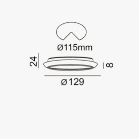 Downlight cromado 11W 4000K