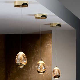 Colgante 1 luz Dorado Rocío